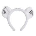 Cute white plush animal ear headband with grey wave patterns for party cosplay - 10# White Tiger Ears Style