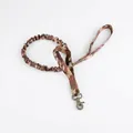 Tactical nylon dog leash in jungle camouflage with elastic buffer and metal clip - L / Pet Leash / CP Camouflage