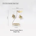 Golden rotating candle holder topper with cycling couple design for 5.5cm jars - 5.5CM Cycling Couple Style