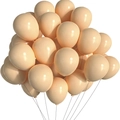 Bunch of thick 10-inch matte nude latex balloons for birthday and wedding party decor - Retro Apricot