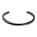 Vintage stainless steel cuff bracelet with scale texture and matte dark finish - Matte Twisted Design (4)