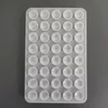 50-teiliges Set transparenter Silikon-Saugnäpfe für rutschfeste Handy-Halterungen - Doppelseitig 40 Löcher / Dunkelgrau
