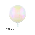 22 Inch Iridescent 4D Sphere Balloon