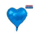 18-inch heart-shaped dark blue foil balloon with metallic finish for party decoration - 18-inch Heart Dark Blue
