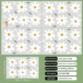 Daisy flower wall stickers set with 24 white petals for kids nursery room decor - 20*30cm 4 Sheets (24 Patterns) / White Flower Wall Stickers