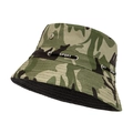 Mesh camouflage bucket hat with Sport cord for outdoor fishing and sun protection - Color 21 (Army Green Khaki Camo)