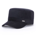 Casquette cadet bleu marine en laine pour hommes avec ornement métallique SPORT - Bleu marine