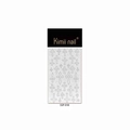 Silver glitter cross nail art stickers with various designs and SSP-018 model label - Cross Style (SSP-018)