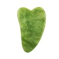 Figure 8 (Green Heart-Shaped Gua Sha)