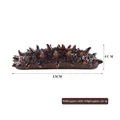 Realistic 15cm brown sea cucumber model with textured spikes for seafood displays - Large Sea Cucumber