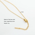 18k gold plated 1.2mm stainless steel o-chain necklace 45cm with lobster clasp - HC0064G-Sunflower O-Chain