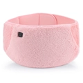 Pink plush USB heating waist belt with soft fleece and power control button - Pink