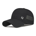 Berretto da baseball nero in mesh traspirante con patch cervo e ricamo - Regolabile / Nero