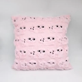Rosa Plüschkissen mit 3D-Geistermuster für Sofa-Deko und Wohnzimmer-Ambiente - KISS ME Rosa