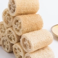 Natuurlijke cilindrische loofah sponsen voor bad-exfoliatie of keukenreiniging - 10cm / 4 inch natuurlijke loofah segment