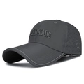 Dark grey quick-dry baseball cap with MILD KADG embroidery and laser-cut vents - Adjustable / Dark Gray
