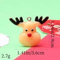 Detail of reindeer resin pendant showing 1.14x1.41 inch dimensions for DIY jewelry - 1# Reindeer Head