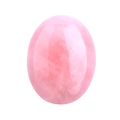 Handheld oval rose quartz energy stone for spa massage with smooth polished finish - Rose Quartz-60*40*20mm
