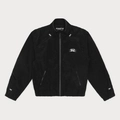 Dettaglio della giacca sportiva nera SMFK con accenti X argentati e logo del marchio - S / Nero Lampo