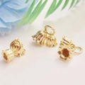 Exquis pendentifs en métal muguet en or 14 carats pour création de bijoux DIY - Or 14K Plaqué Muguet