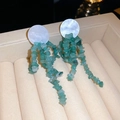50# Tige Argent-Vert-Nœud