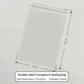 Transparent 8x12cm PVC jewelry pouch with resealable zip lock and 24-wire thickness - 24 Mil / 8x12cm / Clear