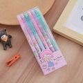 6-pack of 0.5mm cute cartoon girl theme gel pens with transparent colorful barrels - 0.5mm / Little Girl (6 Pcs)