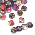 Irregular gradient glass beads with purple and gold iridescent effect for DIY jewelry - Gradient Multicolor 4