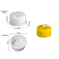 Cheese shape silicone candle mold in clear white and solid white for DIY crafts - Round Cheese