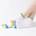 One Size / Five Toe-Rainbow Toes Light Pink