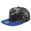 M (56-58cm) Green Camo Top Royal Blue Brim