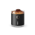 Mini volcano lava humidifier with colorful flame light and USB power in sleek black - 127-RGB Gradient-Black-1200mAh Battery