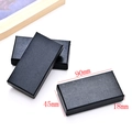 Three black rectangle jewelry gift boxes with dimensions 90mm by 45mm by 18mm - Black Gift Box (Keychain Not Included)