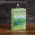 Deko-Buchbox Kleines Modell Van Gogh Weizenfeld für Bürodekoration, 19x13x5cm - Simulationsbuch / S / Weizenfeld