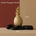 Golden pineapple decor ornament small size height 14cm width 6cm for home decoration - Small / Gold