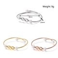 Tabella taglie dettagliata con diametro 66mm e larghezza filo 1,8mm per bracciali infinity - Stile Simbolo dell'Infinito (KB116519)