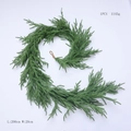 200cm Norfolk pine artificial garland, 1145g density green holiday mantel decoration - TT200-No.1 (100 Heads)