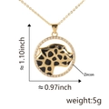 Tijgerkop hanger met zirkonia stenen in goud, gewicht 5g, maat 1,10x0,97 inch - Goud Zwart Luipaardkop Hanger