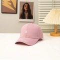 Gorra de béisbol rosa elegante con logotipo B bordado y correa ajustable mujer - Rosa