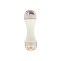 Dual-head volcanic stone oil-absorbing roller in white with silver metal cooling ball - Steel Ball Dual Head White