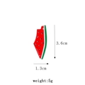 Spilla in smalto ad anguria con dimensioni 3,6x1,3 cm e un peso di 5 grammi - Stile 1