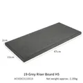 Gray microfiber jewelry display board riser, 47x22x2cm rectangular stand for showcase - Grey Riser Board (Long)