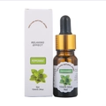 10ml peppermint essential oil bottle with glass dropper and white retail packaging box - RH-16 Peppermint / 10ml
