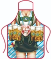 Oktoberfest apron with Ich liebe Dich gingerbread heart print for men and women - Style 6/Heart Gingerbread Illustration