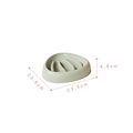 Light green slow feeder pet bowl with internal ridges and 23.5cm size dimensions - Green
