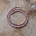Fil de perles d'eau douce baroques roses pour la création de bijoux DIY et accessoires - Rose Violet Naturel