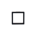 Black square PE film jewelry storage box for anti-oxidation earrings and necklaces - 7*7cm / Black