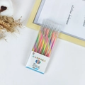 Set di 6 penne gel glitterate sfumate arcobaleno in custodia per bullet journal - Penna Arcobaleno - Glitter 6 pezzi/Scatola