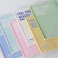 Thickened A5 spiral notebooks set in five pastel macaron colors with minimalist cover - Morandi Spiral Notebook A5-60 Sheets