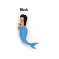 Funny mermaid silicone tea infuser in blue and black finish for loose leaf tea - Mermaid Black Hair